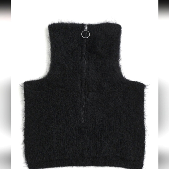 H&M Mohair-Blend  Black Turtleneck Collar One- Size NWT - Picture 1 of 5
